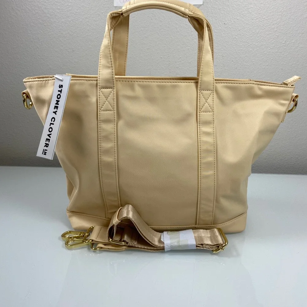 Stoney Clover Lane Womens Sand Mini Tote NEW Nylon‎ Gold Hardware